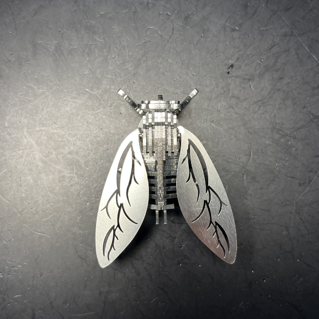 3D Metal Cicada Mechanical Puzzle Model Kit - 3D Metal Puzzle Kit | Karpenter Shop