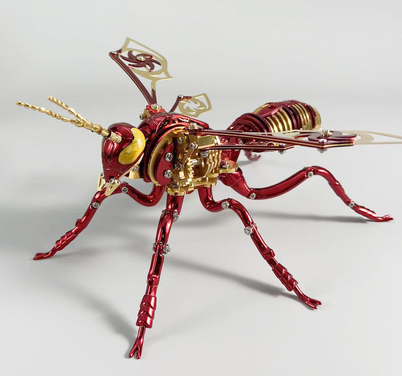 3D Mechanical Wasp Stainless Steel Assembly Kit - 3D Metal Puzzle Kit | Karpenter Shop