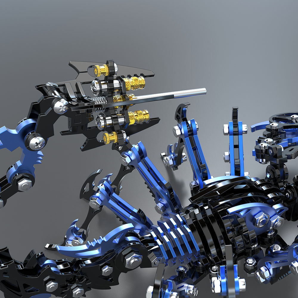 Punk Blue-Black Scorpion 3D Metal Puzzle Model Kit for Gift and Decoration - 3D Metal Puzzle Kit | Karpenter Shop
