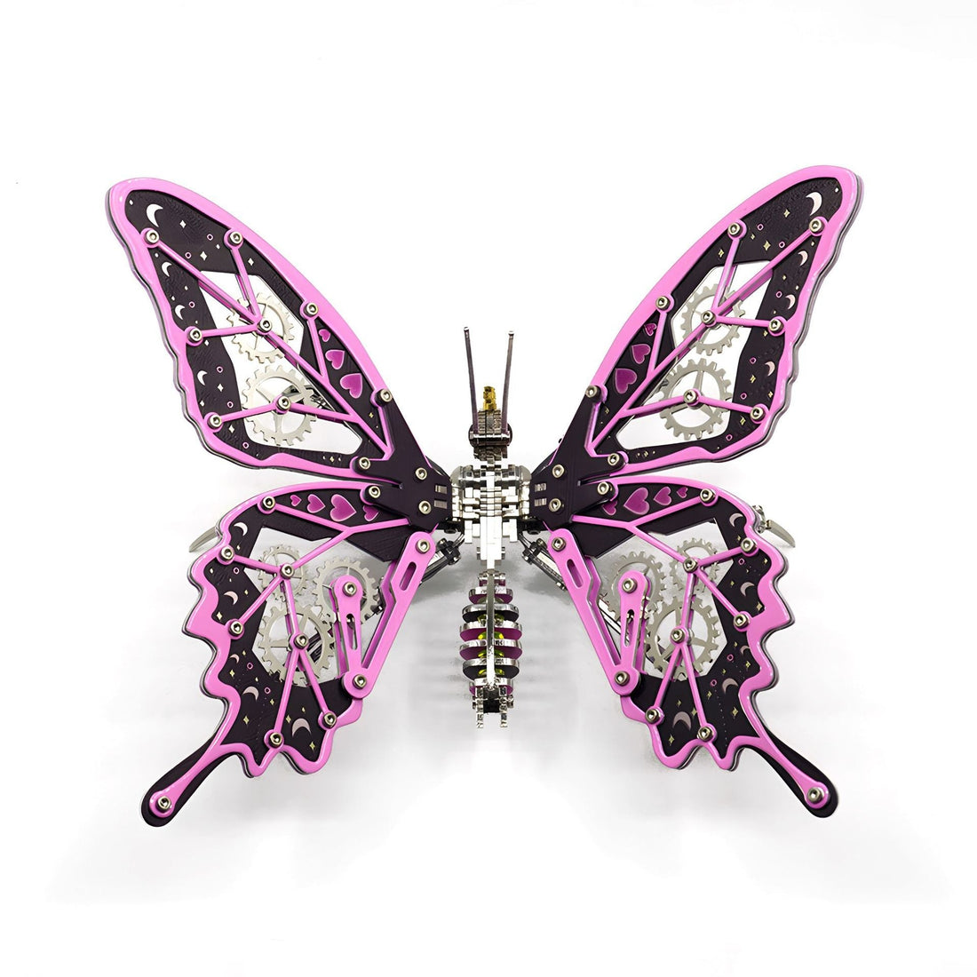 Steel mechanical butterfly model kit, fantasy butterfly metal puzzle toy, metal 3D puzzle