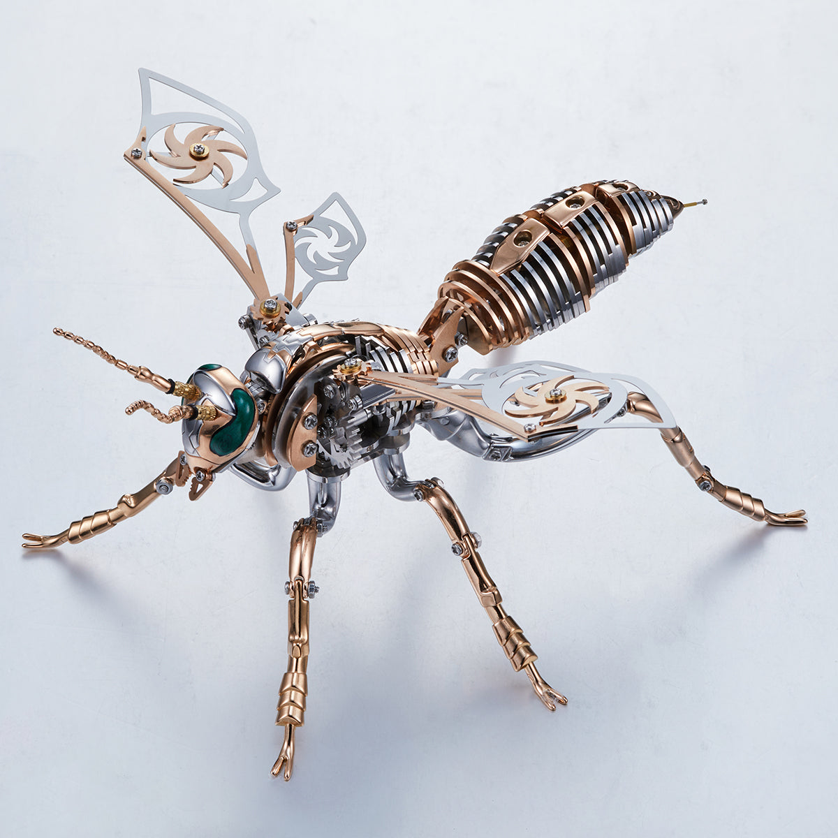 3D Mechanical Wasp Stainless Steel Assembly Kit - 3D Metal Puzzle Kit | Karpenter Shop