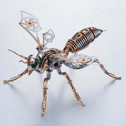 3D Mechanical Wasp Stainless Steel Assembly Kit - 3D Metal Puzzle Kit | Karpenter Shop