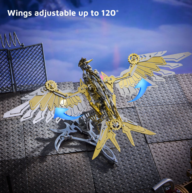 3D Stainless Steel Eagle Metal Puzzle – 279PCS Majestic Bird Model - 3D Metal Puzzle Kit | Karpenter Shop