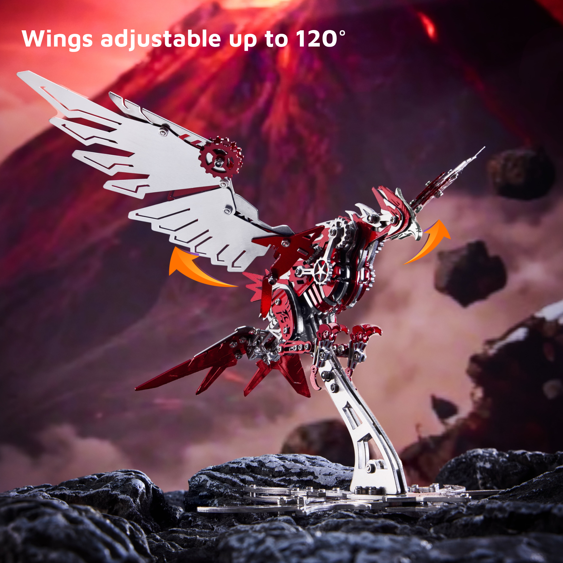 3D Stainless Steel Eagle Metal Puzzle – 279PCS Majestic Bird Model - 3D Metal Puzzle Kit | Karpenter Shop