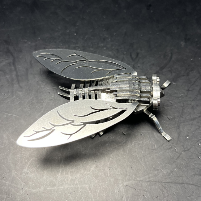 3D Metal Cicada Mechanical Puzzle Model Kit - 3D Metal Puzzle Kit | Karpenter Shop