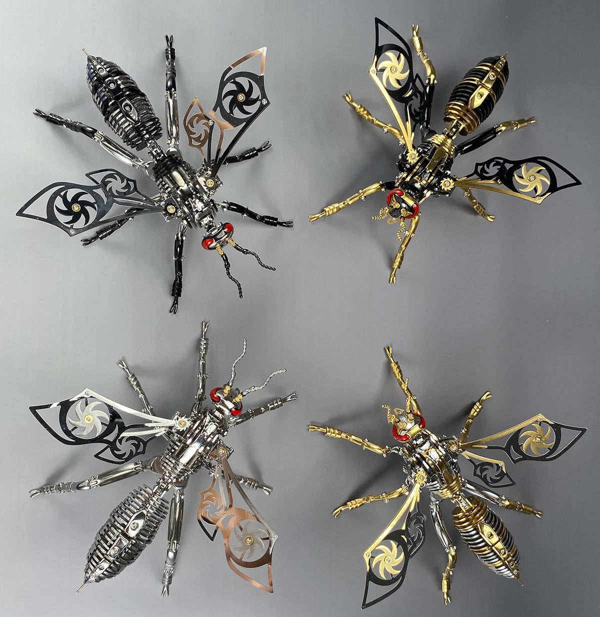 3D Mechanical Wasp Stainless Steel Assembly Kit - 3D Metal Puzzle Kit | Karpenter Shop