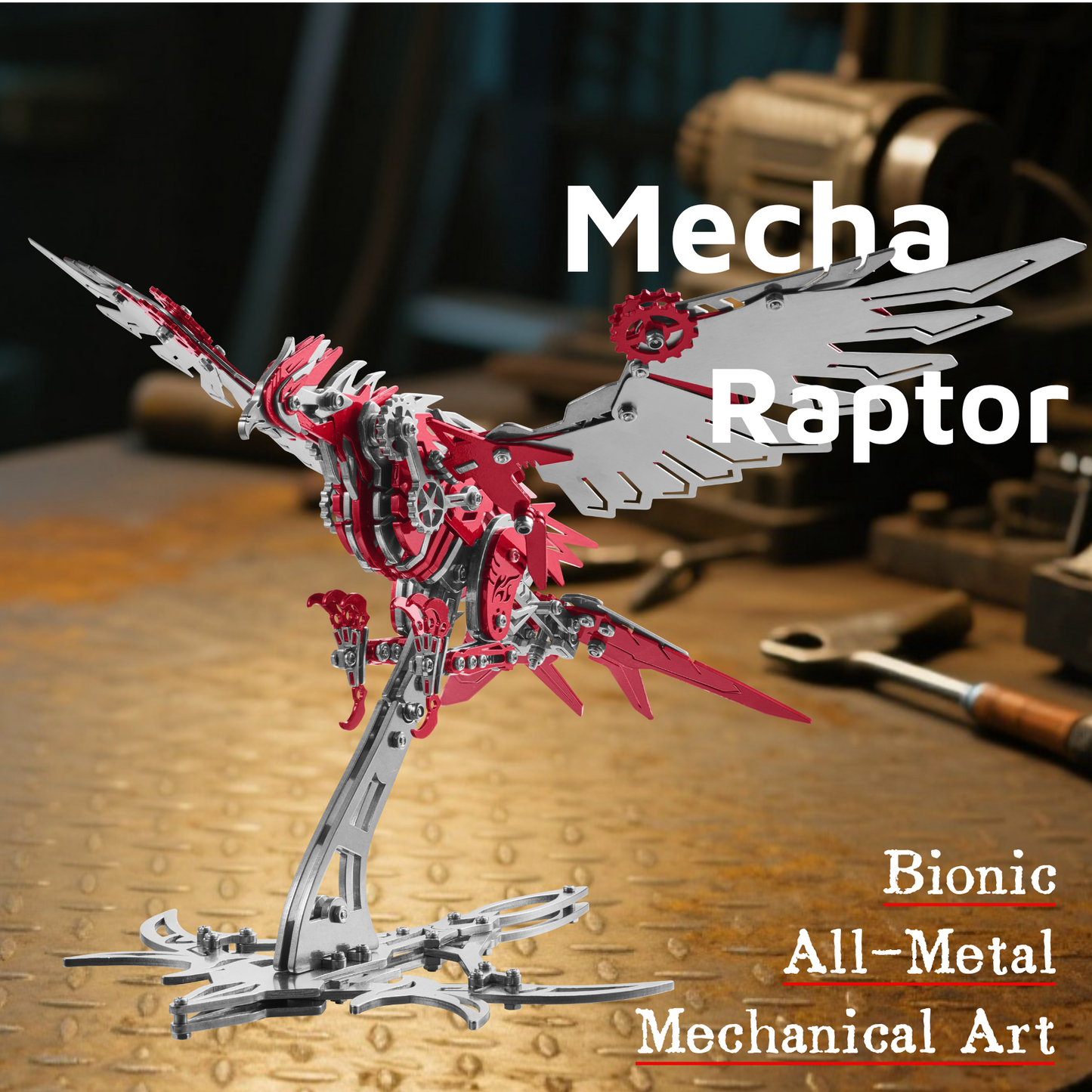 3D Stainless Steel Eagle Metal Puzzle – 279PCS Majestic Bird Model - 3D Metal Puzzle Kit | Karpenter Shop