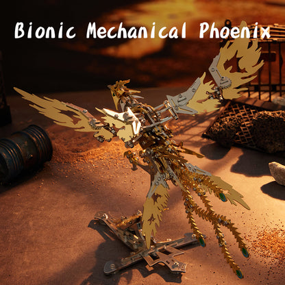 3D Mechanical Phoenix Stainless Steel Assembly Kit - 3D Metal Puzzle Kit | Karpenter Shop