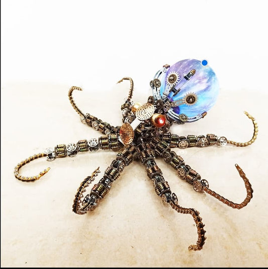 2400PCS+ Steampunk Mechanical Octopus Metal DIY 3D Model Kit - 3D Metal Puzzle Kit | Karpenter Shop