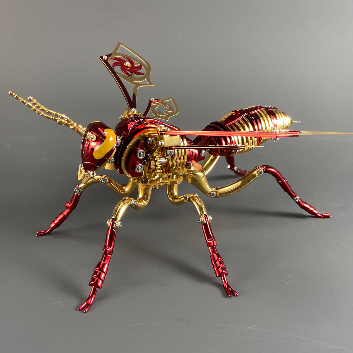 3D Mechanical Wasp Stainless Steel Assembly Kit - 3D Metal Puzzle Kit | Karpenter Shop