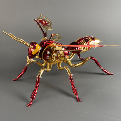 3D Mechanical Wasp Stainless Steel Assembly Kit - 3D Metal Puzzle Kit | Karpenter Shop
