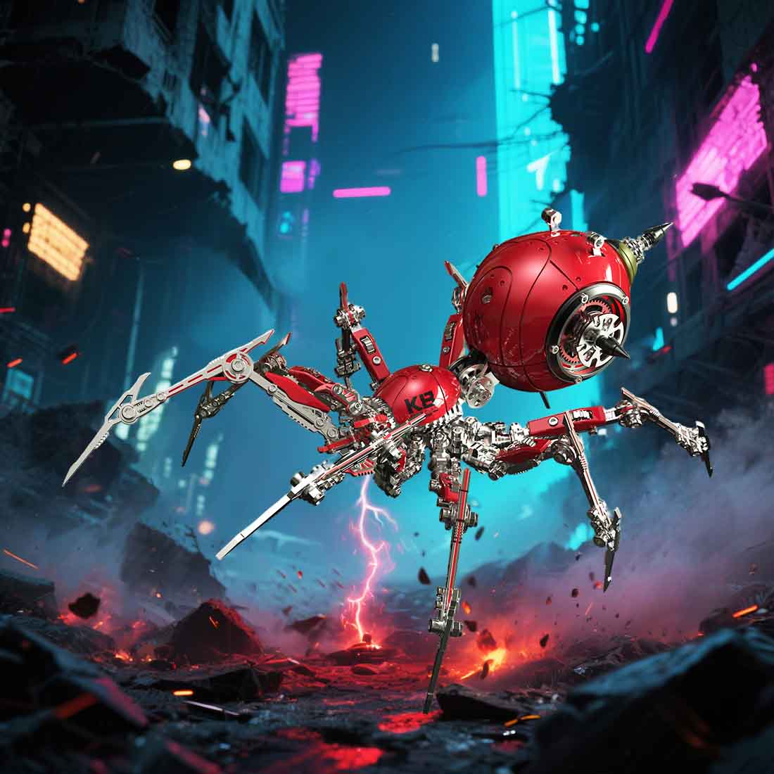 3D Steampunk Mechanical War Spider Tarantula Spider Model Building Kits for Adults - 3D Metal Puzzle Kit | Karpenter Shop