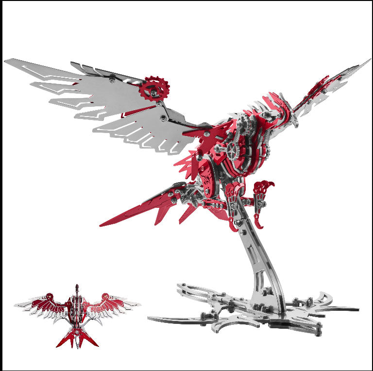 3D Stainless Steel Eagle Metal Puzzle – 279PCS Majestic Bird Model - 3D Metal Puzzle Kit | Karpenter Shop