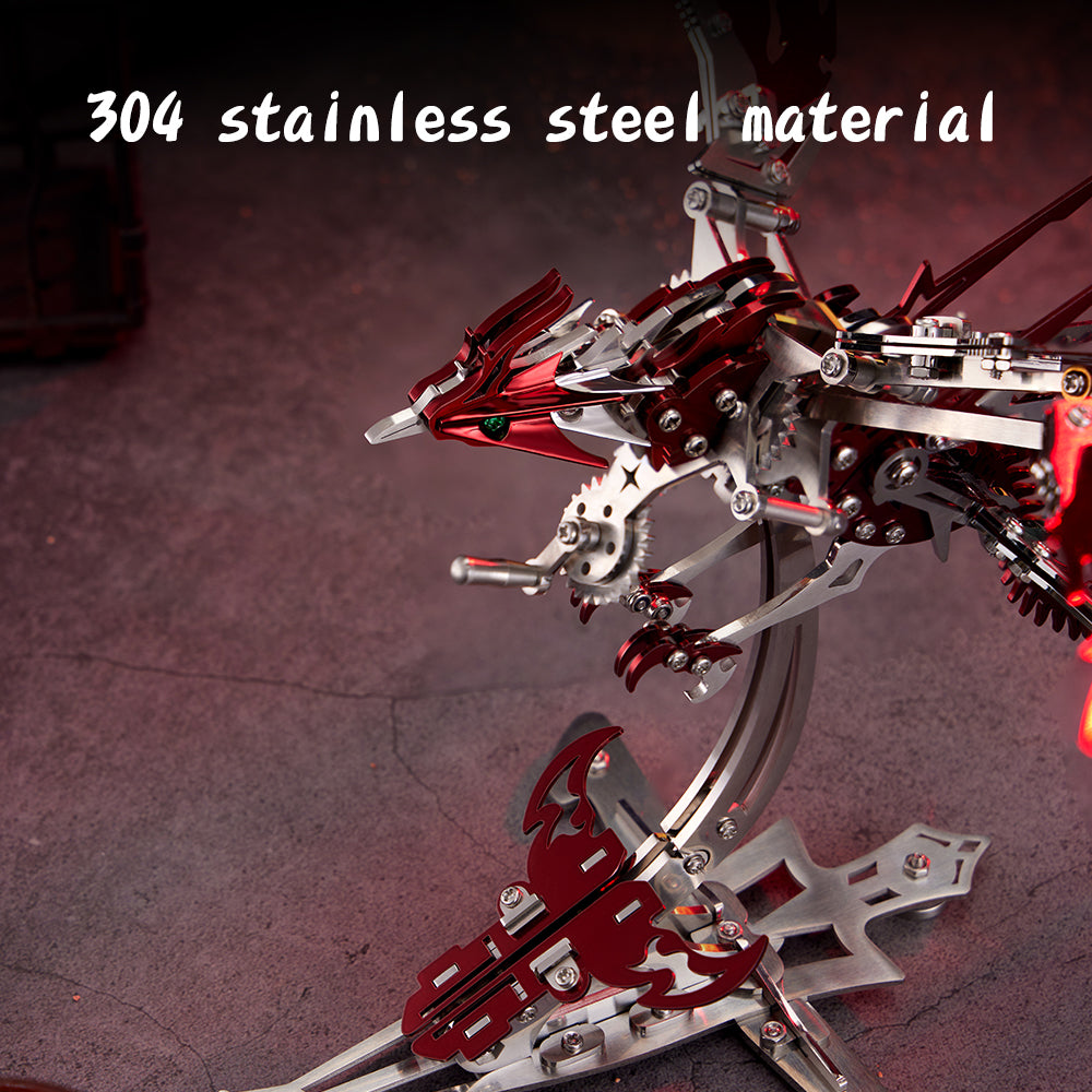 3D Mechanical Phoenix Stainless Steel Assembly Kit - 3D Metal Puzzle Kit | Karpenter Shop