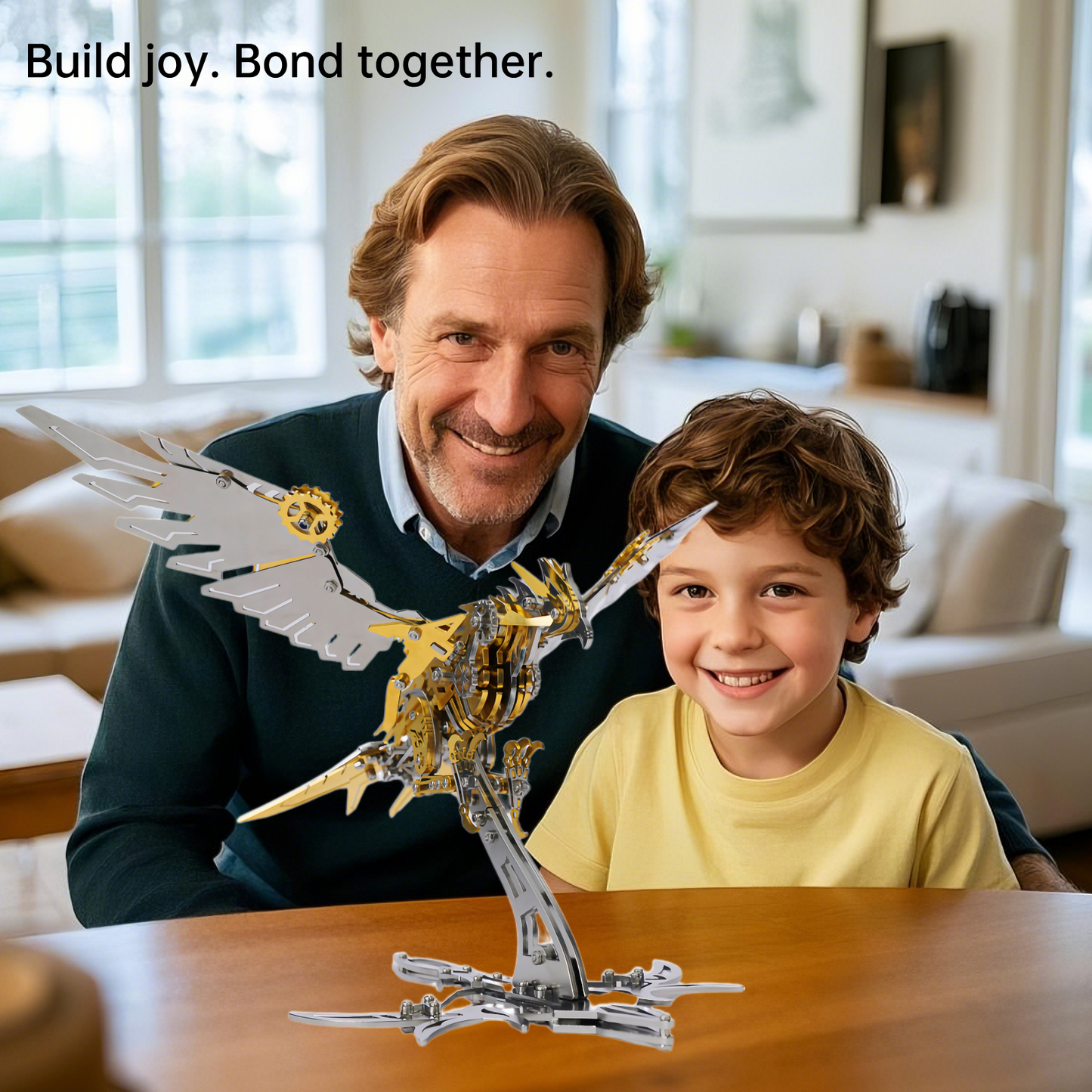 3D Stainless Steel Eagle Metal Puzzle – 279PCS Majestic Bird Model - 3D Metal Puzzle Kit | Karpenter Shop