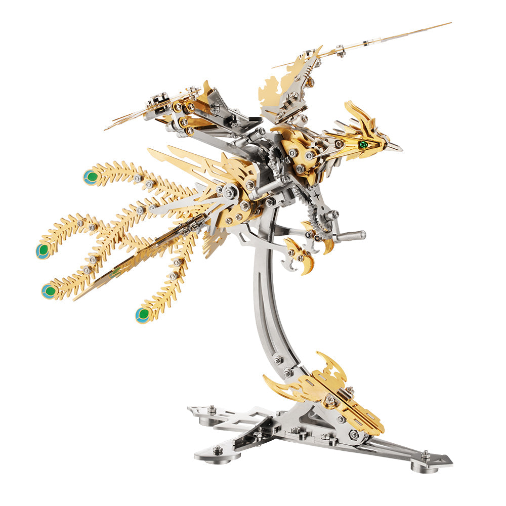 3D Mechanical Phoenix Stainless Steel Assembly Kit - 3D Metal Puzzle Kit | Karpenter Shop