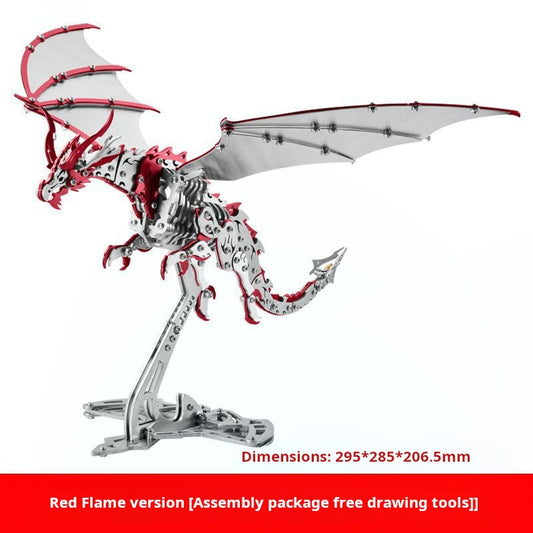 Steel Pterosaur 3D Metal Puzzle – Prehistoric Flying Reptile Model - 3D Metal Puzzle Kit | Karpenter Shop