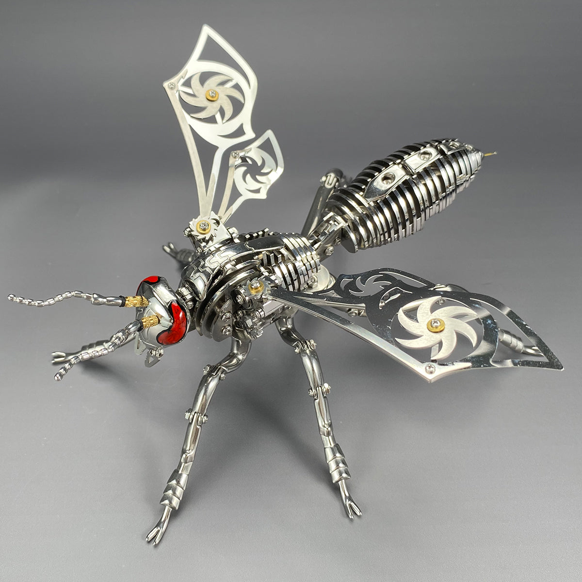 3D Mechanical Wasp Stainless Steel Assembly Kit - 3D Metal Puzzle Kit | Karpenter Shop