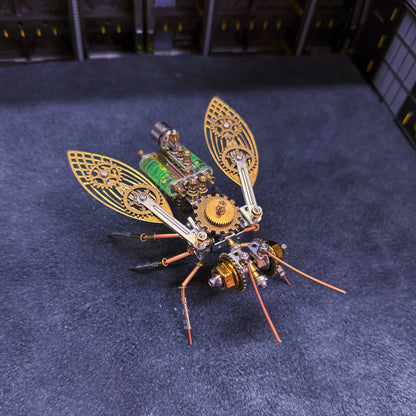 Steampunk Mechanical Bee 3D Metal Puzzle Model Kit - 3D Metal Puzzle Kit | Karpenter Shop