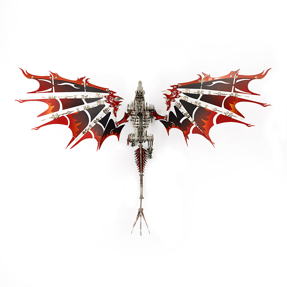 3D Mechanical Fire Dragon Metal Model Kit DIY Puzzle for Adults & Kids - 3D Metal Puzzle Kit | Karpenter Shop