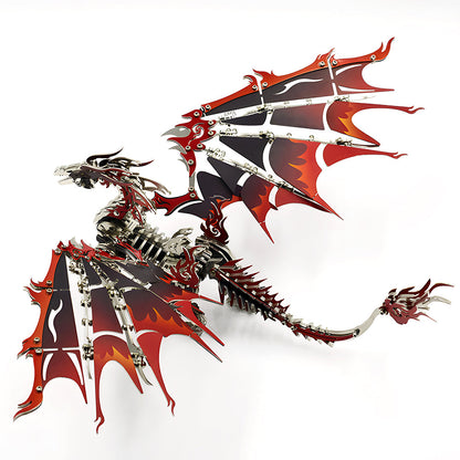 3D Mechanical Fire Dragon Metal Model Kit DIY Puzzle for Adults & Kids - 3D Metal Puzzle Kit | Karpenter Shop