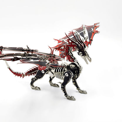 3D Mechanical Fire Dragon Metal Model Kit DIY Puzzle for Adults & Kids - 3D Metal Puzzle Kit | Karpenter Shop