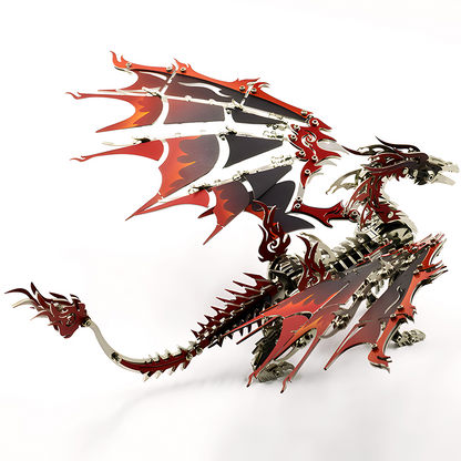 3D Mechanical Fire Dragon Metal Model Kit DIY Puzzle for Adults & Kids - 3D Metal Puzzle Kit | Karpenter Shop