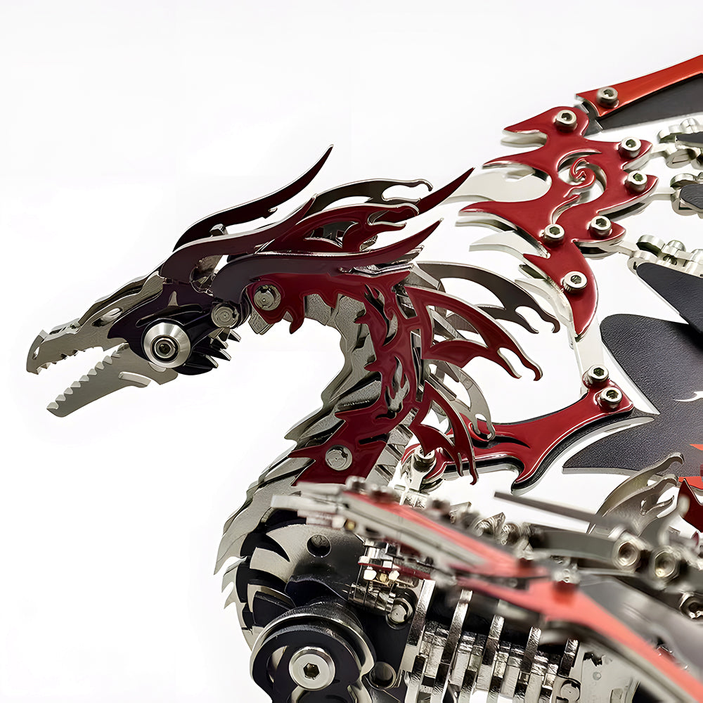 3D Mechanical Fire Dragon Metal Model Kit DIY Puzzle for Adults & Kids - 3D Metal Puzzle Kit | Karpenter Shop
