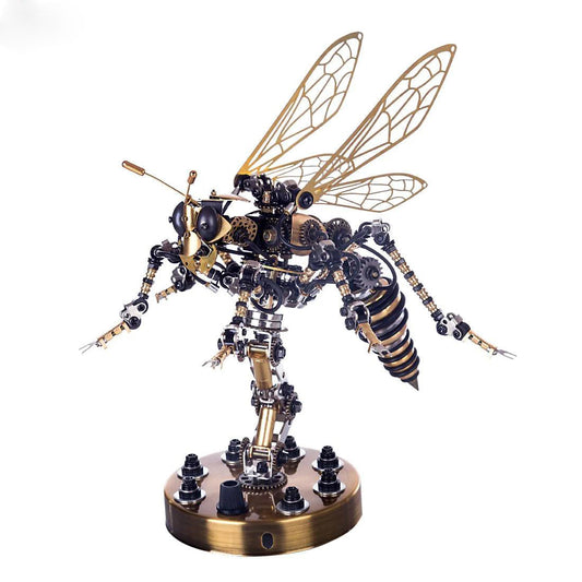 3D Metal DIY Mechanical Wasp Insects Puzzle Model Kit Assembly Jigsaw Crafts - 3D Metal Puzzle Kit | Karpenter Shop