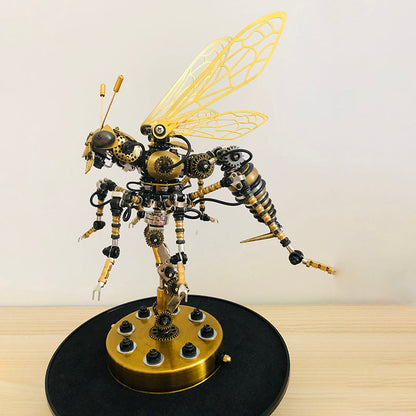 3D Metal DIY Mechanical Wasp Insects Puzzle Model Kit Assembly Jigsaw Crafts - 3D Metal Puzzle Kit | Karpenter Shop