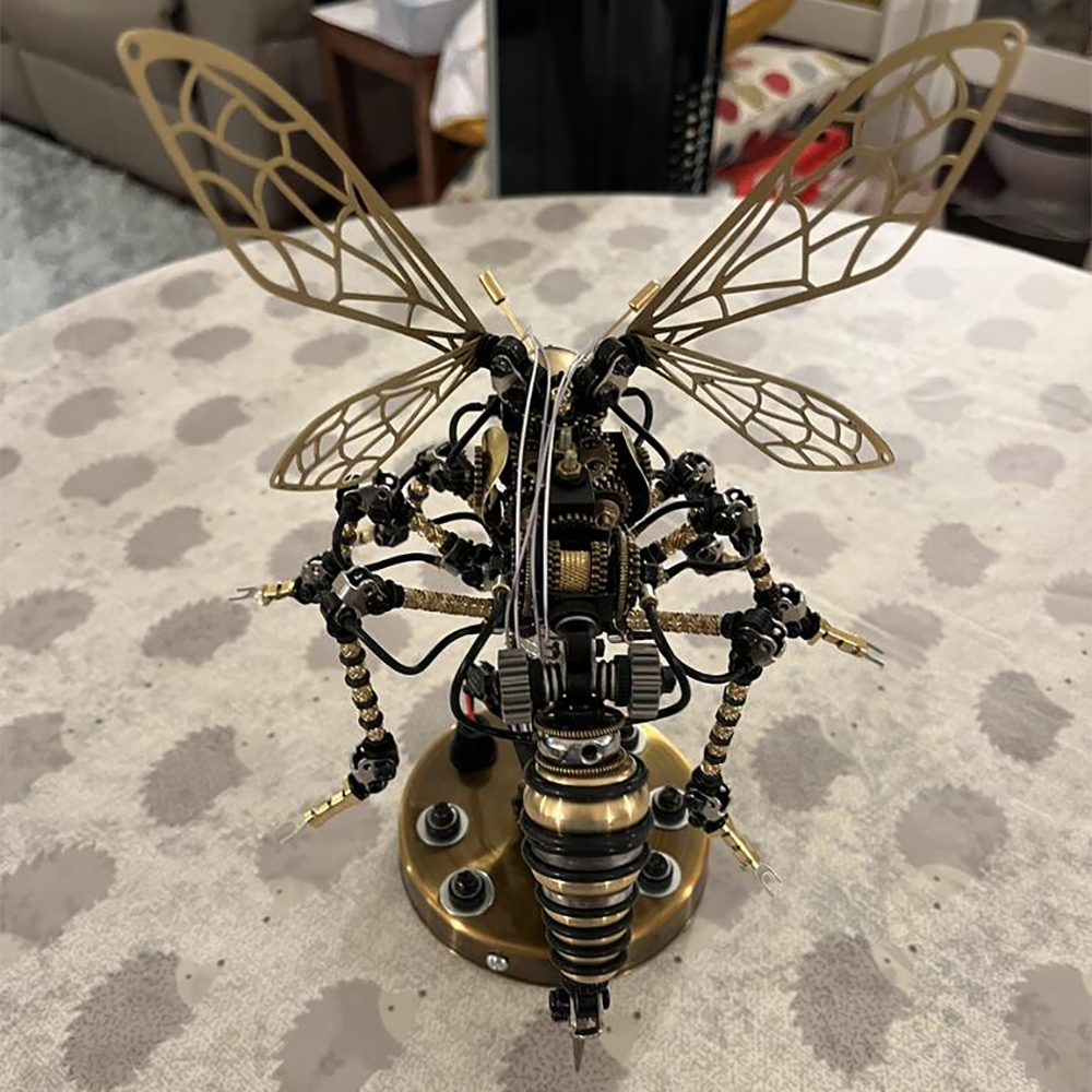 3D Metal DIY Mechanical Wasp Insects Puzzle Model Kit Assembly Jigsaw Crafts - 3D Metal Puzzle Kit | Karpenter Shop