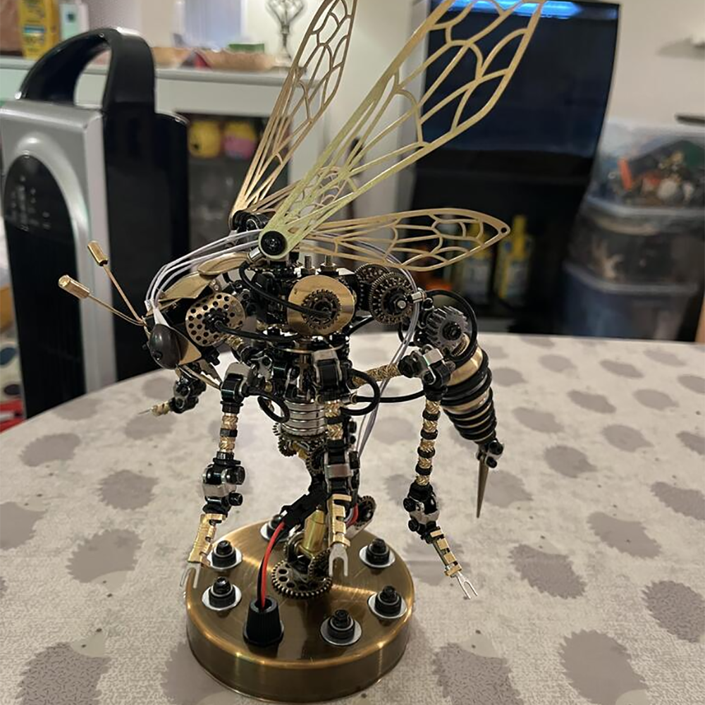 3D Metal DIY Mechanical Wasp Insects Puzzle Model Kit Assembly Jigsaw Crafts - 3D Metal Puzzle Kit | Karpenter Shop