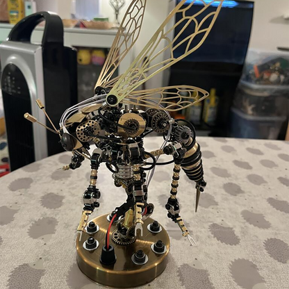 3D Metal DIY Mechanical Wasp Insects Puzzle Model Kit Assembly Jigsaw Crafts - 3D Metal Puzzle Kit | Karpenter Shop