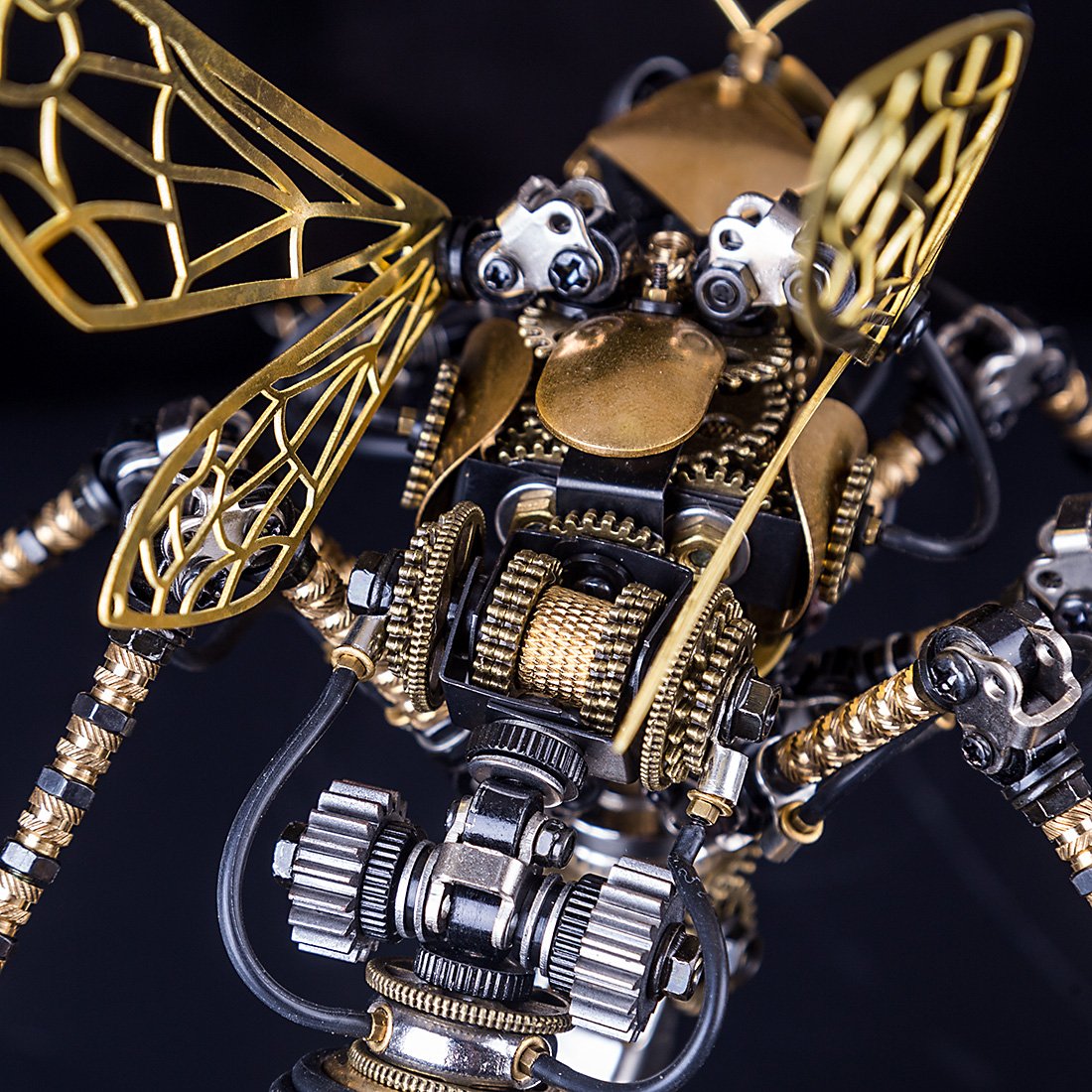 3D Metal DIY Mechanical Wasp Insects Puzzle Model Kit Assembly Jigsaw Crafts - 3D Metal Puzzle Kit | Karpenter Shop