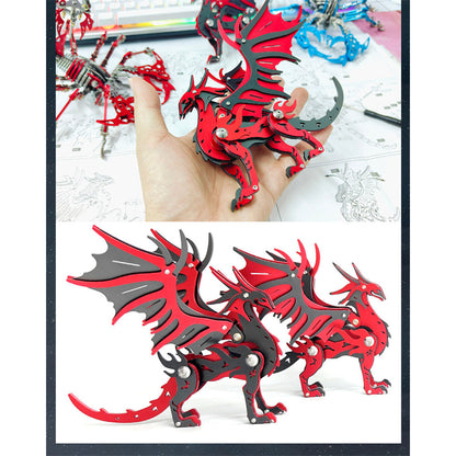 3D Metal Pterosaur Puzzle Model Kit Mythical Creature Dragon Series - 3D Metal Puzzle Kit | Karpenter Shop