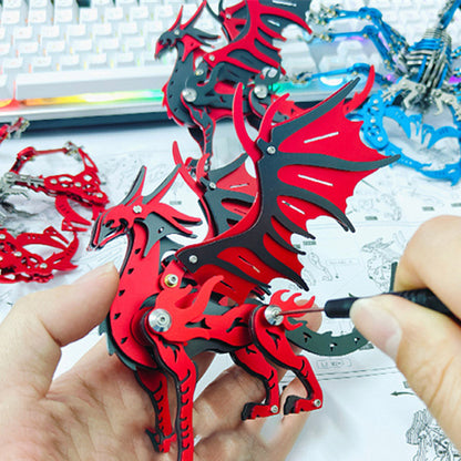 3D Metal Pterosaur Puzzle Model Kit Mythical Creature Dragon Series - 3D Metal Puzzle Kit | Karpenter Shop