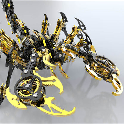 3D Scorpion Black Gold Metal Puzzle – K-Gold PVD Premium Kit - 3D Metal Puzzle Kit | Karpenter Shop