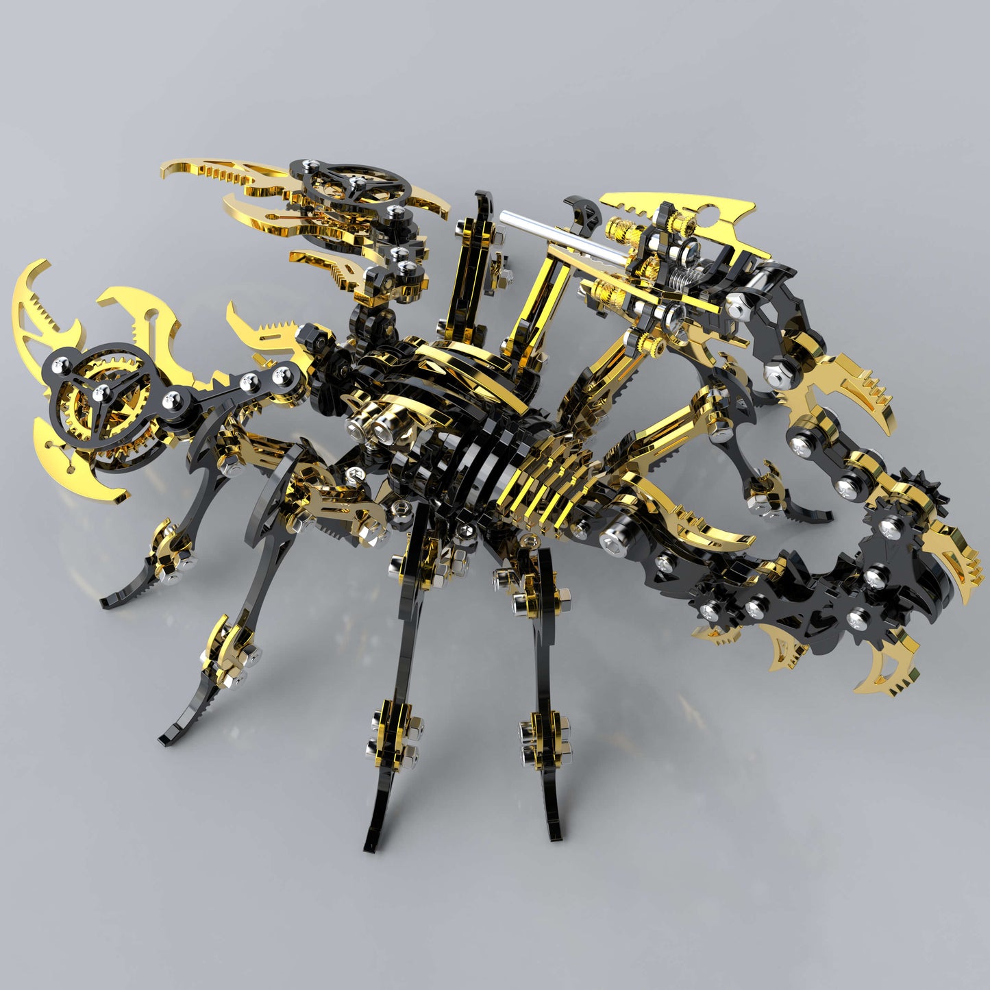 3D Scorpion Black Gold Metal Puzzle – K-Gold PVD Premium Kit - 3D Metal Puzzle Kit | Karpenter Shop