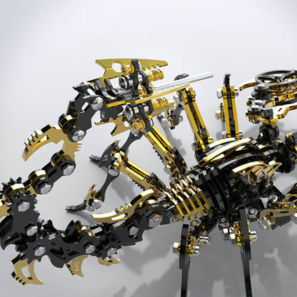 3D Scorpion Black Gold Metal Puzzle – K-Gold PVD Premium Kit - 3D Metal Puzzle Kit | Karpenter Shop