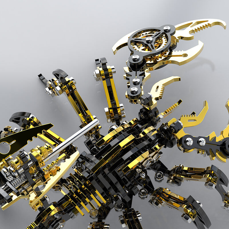 3D Scorpion Black Gold Metal Puzzle – K-Gold PVD Premium Kit - 3D Metal Puzzle Kit | Karpenter Shop