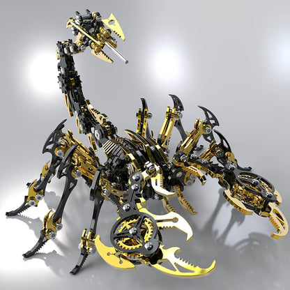 3D Scorpion Black Gold Metal Puzzle – K-Gold PVD Premium Kit - 3D Metal Puzzle Kit | Karpenter Shop