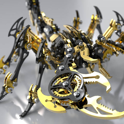 3D Scorpion Black Gold Metal Puzzle – K-Gold PVD Premium Kit - 3D Metal Puzzle Kit | Karpenter Shop
