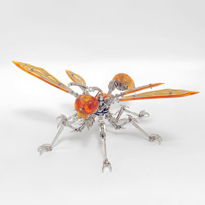 Cyberpunk Mecha Hornet Wasp Premium Metal Model Kit Insect Series - 3D Metal Puzzle Kit | Karpenter Shop