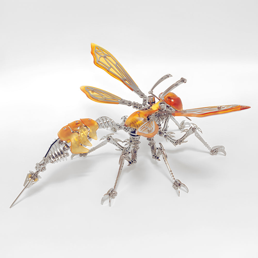 Cyberpunk Mecha Hornet Wasp Premium Metal Model Kit Insect Series - 3D Metal Puzzle Kit | Karpenter Shop