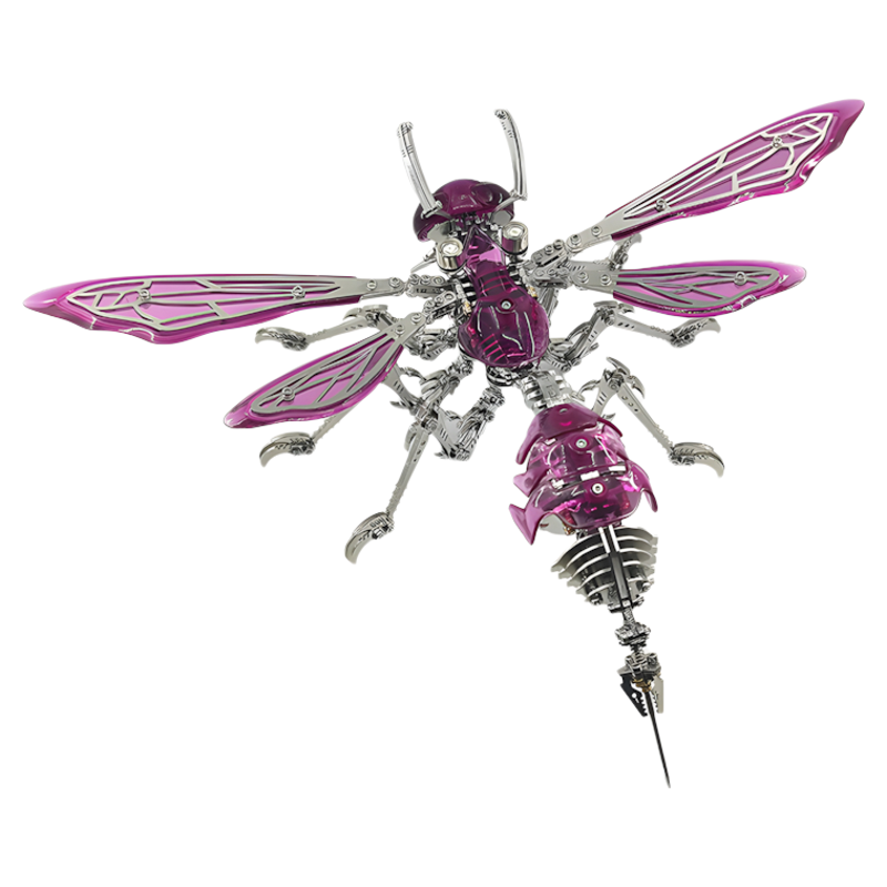 Cyberpunk Mecha Hornet Wasp Premium Metal Model Kit Insect Series - 3D Metal Puzzle Kit | Karpenter Shop