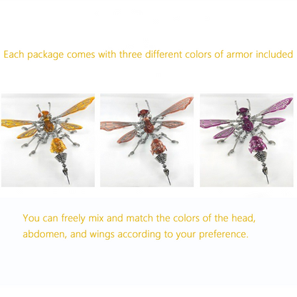 Cyberpunk Mecha Hornet Wasp Premium Metal Model Kit Insect Series - 3D Metal Puzzle Kit | Karpenter Shop