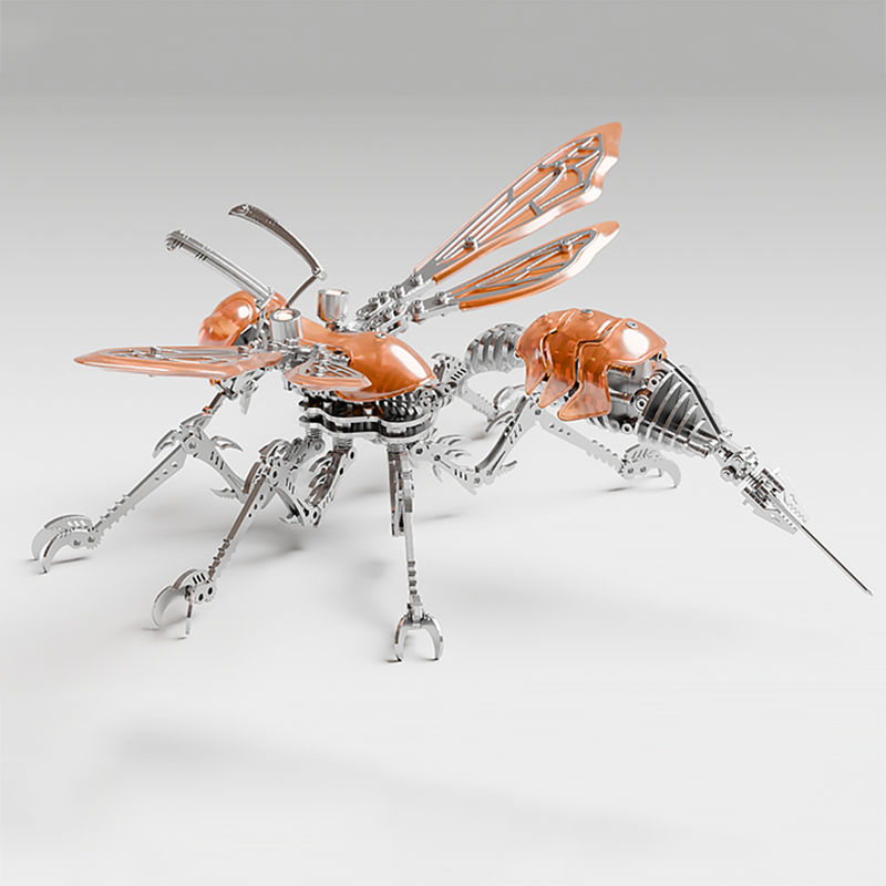 Cyberpunk Mecha Hornet Wasp Premium Metal Model Kit Insect Series - 3D Metal Puzzle Kit | Karpenter Shop