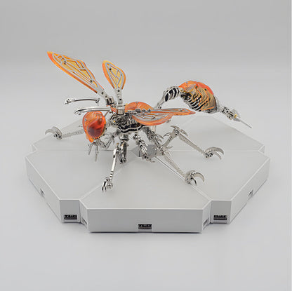 Cyberpunk Mecha Hornet Wasp Premium Metal Model Kit Insect Series - 3D Metal Puzzle Kit | Karpenter Shop