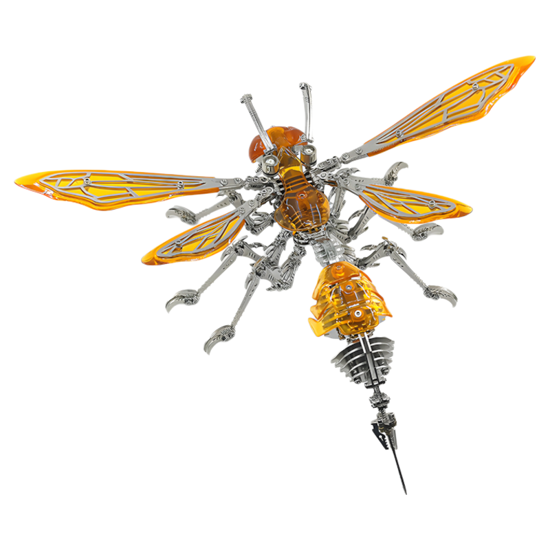 Cyberpunk Mecha Hornet Wasp Premium Metal Model Kit Insect Series - 3D Metal Puzzle Kit | Karpenter Shop
