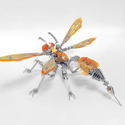 Cyberpunk Mecha Hornet Wasp Premium Metal Model Kit Insect Series - 3D Metal Puzzle Kit | Karpenter Shop